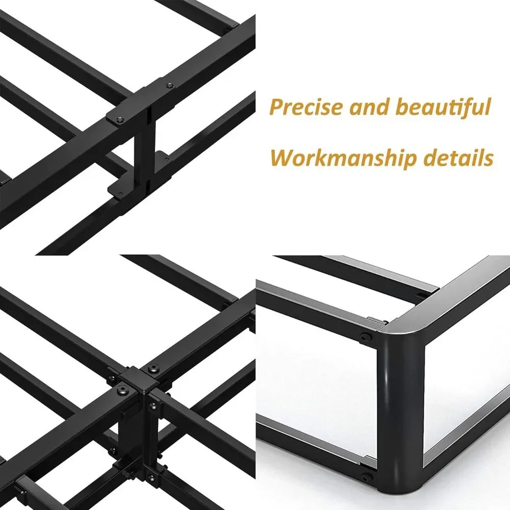 Aardhen 9 Inch High Profile California King Box Spring Strong Metal Frame